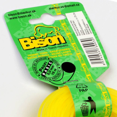 BISON lanko 2,0mmx15m žlté okrúhle BASIC PROFI