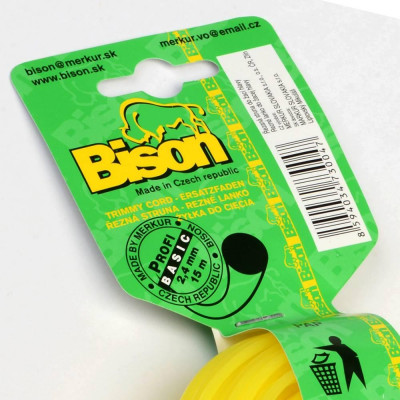 BISON lanko 2,4mmx15m žlté okrúhle BASIC PROFI