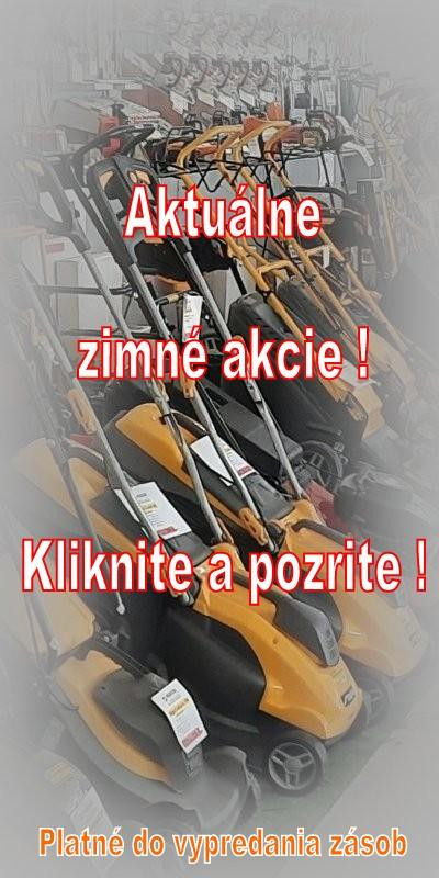 Zimné akcie a výpredaj zásob techniky a náradia