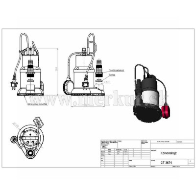 ELPUMPS CT 3674 ponorné čerpadlo