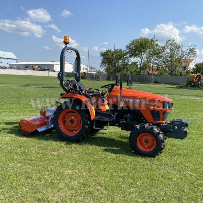 KUBOTA EK1-261 DT traktor set s rotavátorom + pluh + závažie