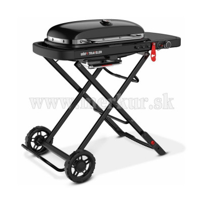 WEBER gril plynový Traveler čierny Stealth Edition