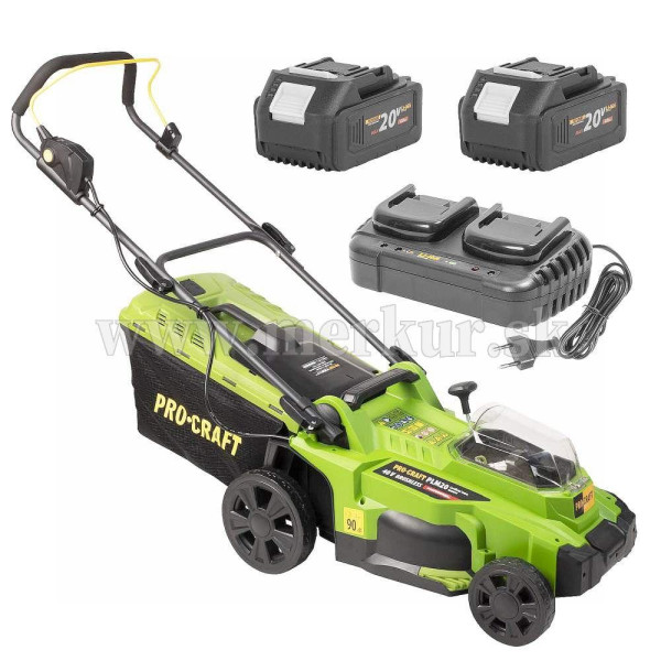 Procraft SPLM20 akumulátorová kosačka s 2x aku a nabíjačkou 