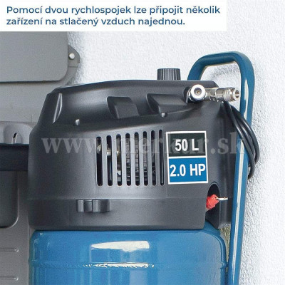 SCHEPPACH HC 51 V vertikálny bezolejový kompresor 50 L