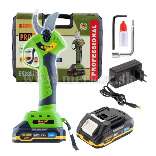 Procraft ES28Li aku nožnice na konáre