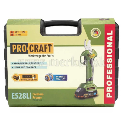 Procraft ES28Li aku nožnice na konáre