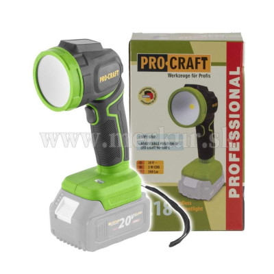 PROCRAFT reflektor LL18bb bez akumulátora a nabíjačky