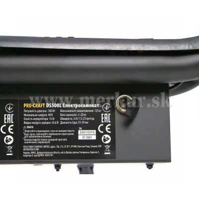 PROCRAFT DS500L elektrická kolobežka