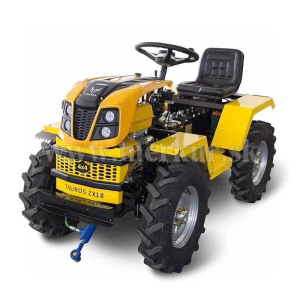 TAUROS ZX18 benzín 4x4 malotraktor s predným vývod.náhonom