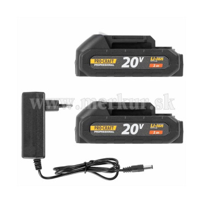 PROCRAFT PTA-24 akumulátorový vyžínač SET 2x aku + nabíjačka