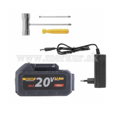 PROCRAFT PTA-24 BL akumulátorový vyžínač SET 1x aku + nabíjačka