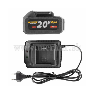 PROCRAFT PTA-25BL-1B akumulátorový vyžínač SET 1x aku + nabíjačka