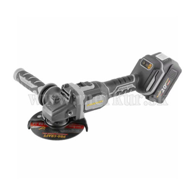 PROCRAFT AG125B-1B-C uhlová brúska s batériou a nabíjačkou