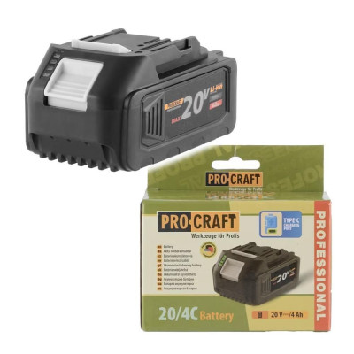 PROCRAFT 20/4C batéria 4Ah/20V + USB-C port