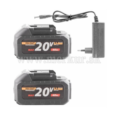 PROCRAFT ATA-40C akumulátorový krovinorez SET 2x aku + nabíjačka