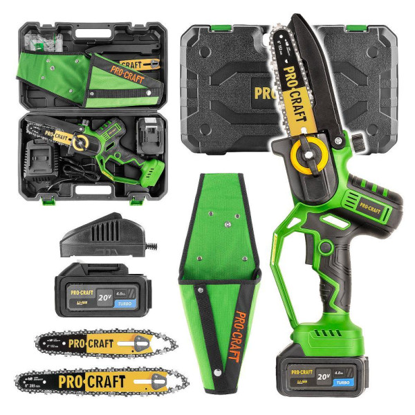PROCRAFT PKA32Li aku reťazová píla + púzdro + aku + nabíjačka