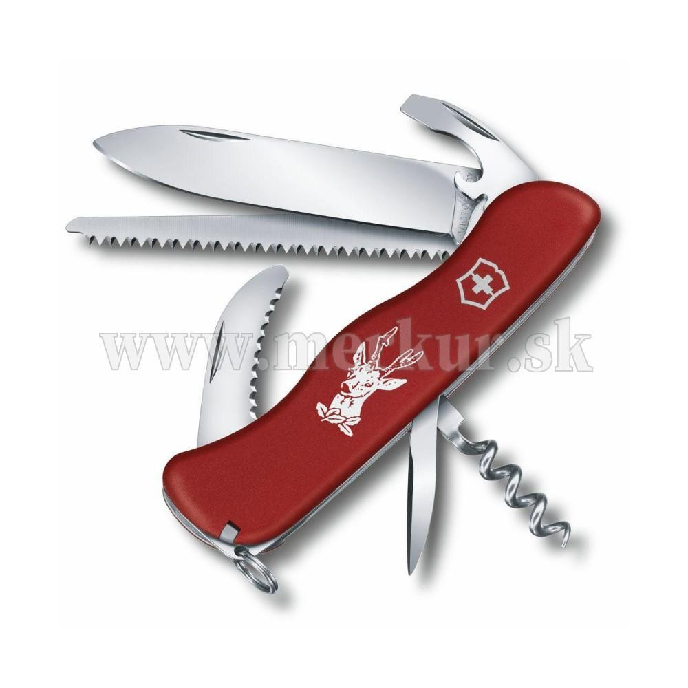 Victorinox vreckový nôž Hunter červený s poistkou
