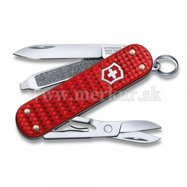 Victorinox nôž vreckový Classic červený s krúžkom