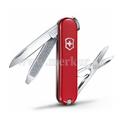 Victorinox nôž vreckový Classic červený s krúžkom