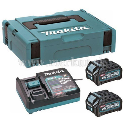 MAKITA sada akumulátorov a nabíjačky 2xBL4025 + DC40RA + kufrík