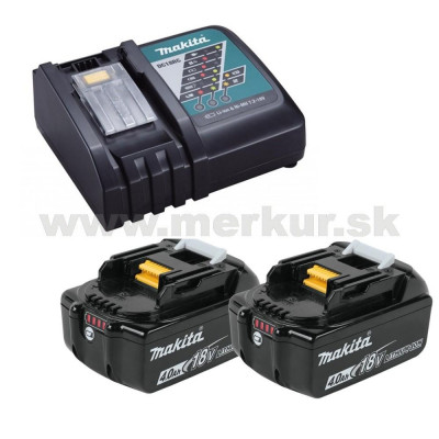 MAKITA DVC260Z vysávač chrbtový aku + 2xaku BL1840 + nab.DC18RC AKCIA