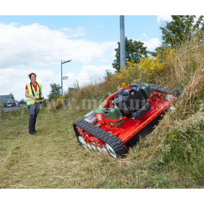 AGRIA 9600 hybridná diaľkovo ovládaná svahová kosačka na pásovom podvozku