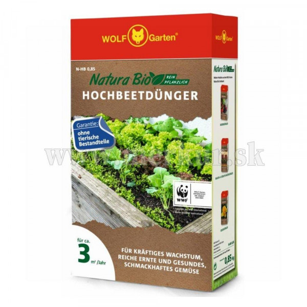 WOLF-Garten N-HB 0,85 kg NaturaBio hnojivo pre vyvýšené záhony 
